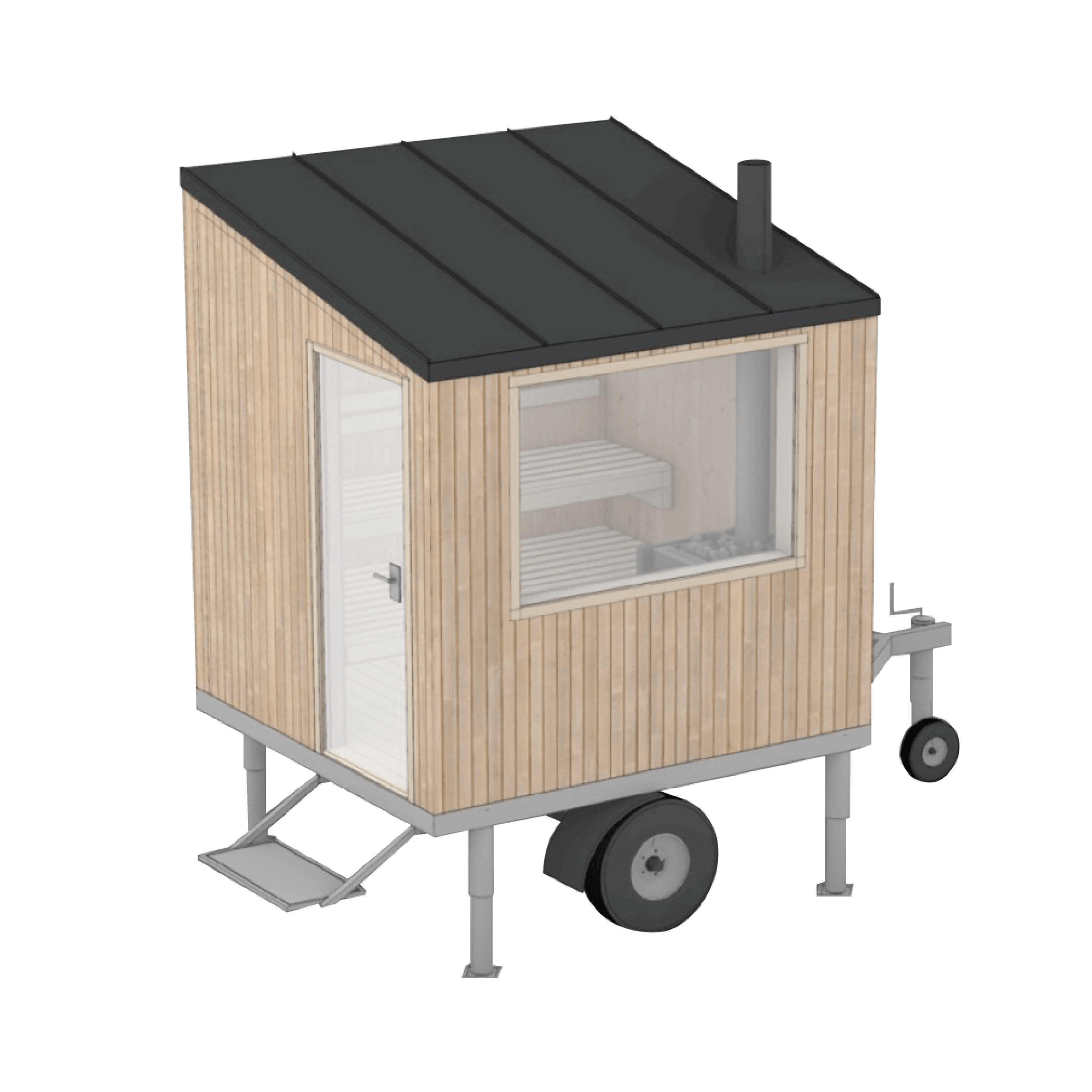 HARVIA＞モバイルサウナ (B / Scandinavian) ※ストーブ込み