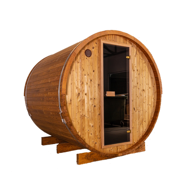 在庫有 <VMS> バレルサウナ SR-180 電気 (W1900xD1800xH2040) ※ストーブ込み